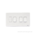 4Gang 1Way Light Switches 147mm 16A wall switch